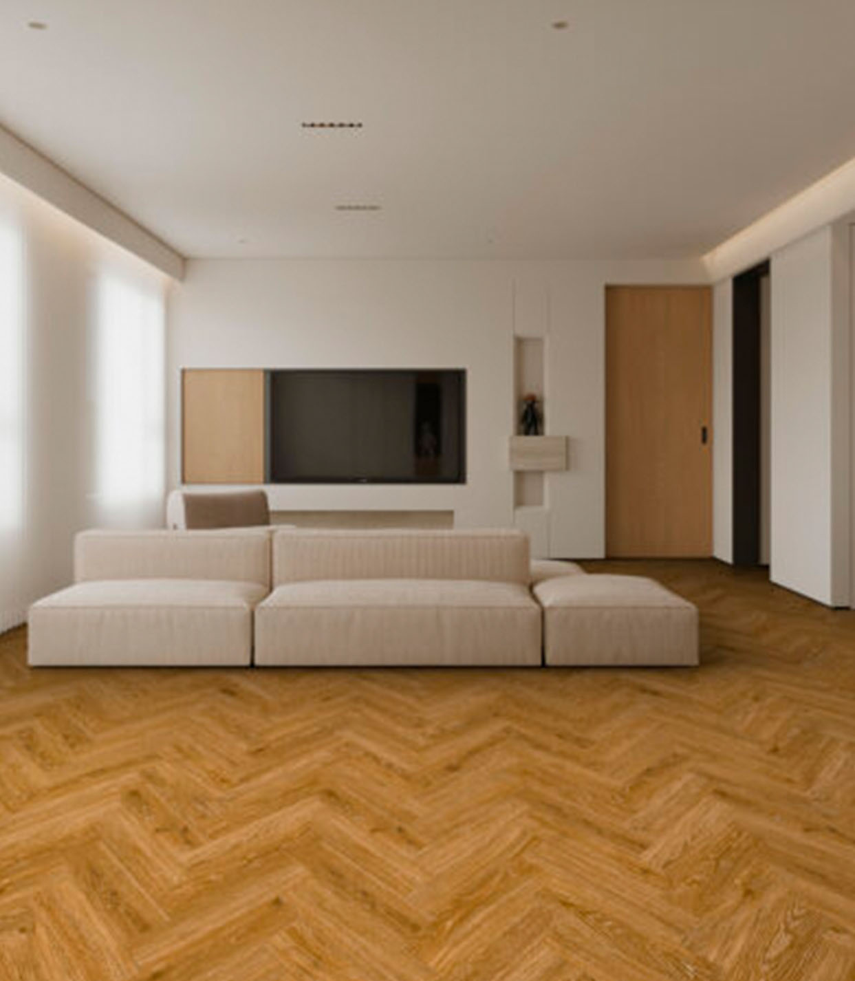XpertPro Glue Down Herringbone Natural Oak 9409 95x380mm (2,6 m²/pk)